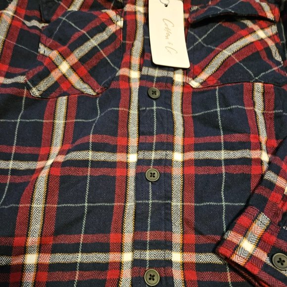 BOYS HEAVY FLANNEL SHIRT JACKET - Picture 4 of 8